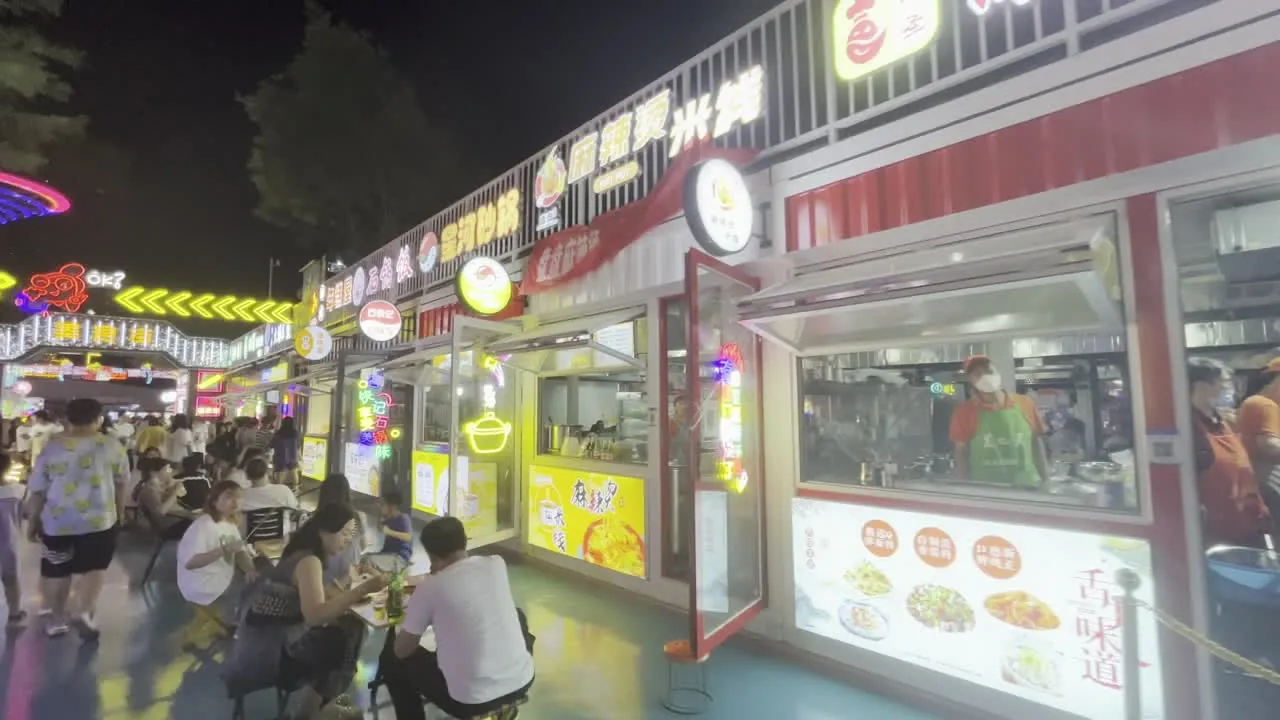 山西运城星河广场集装箱商业街运营实景